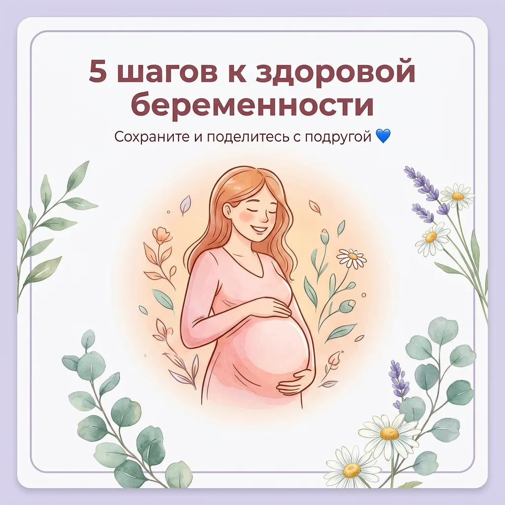 5 шагов к здоровой беременности.