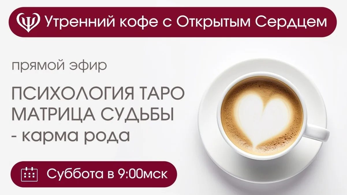 Приглашаем на эфир «Утренний кофе «Матрица судьбы. Карма рода»

Мы погрузимся в удивительный мир сим