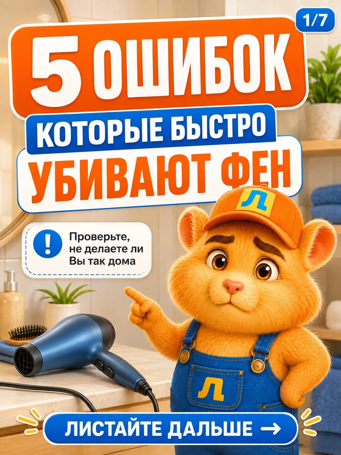 Фен может сгореть не внезапно — его часто “добивают” обычные привычки 😬

Сначала он начинает гретьс