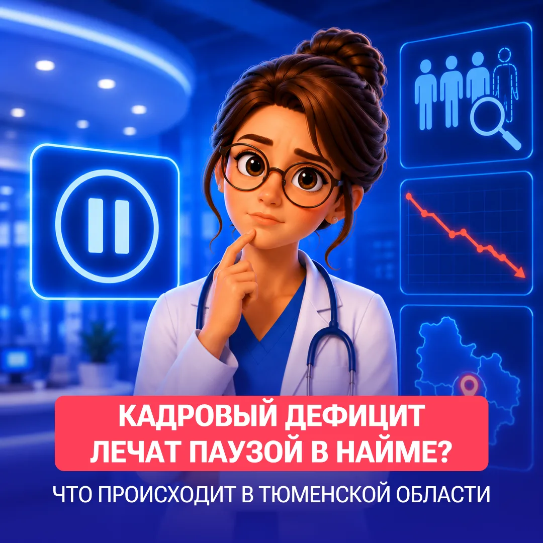 Кадровый дефицит лечат паузой в найме?🏥 


В Тюменской области медики сообщили, что с 29 апреля в р