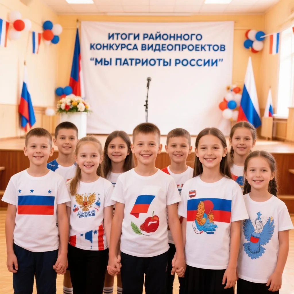 Подведены итоги районного конкурса видеопроектов «Мы - патриоты России! который проводился среди уча