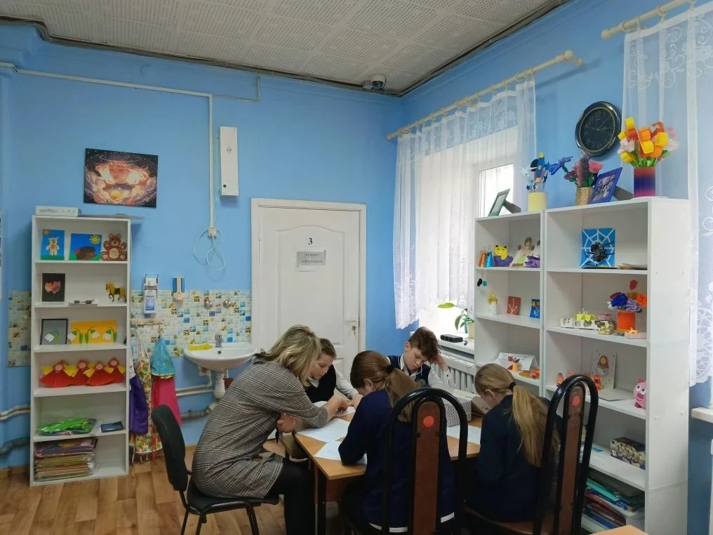 Очередное занятие по технологии "Асоциальное поведение" прошло в стационарном отделении п.Кикерино в