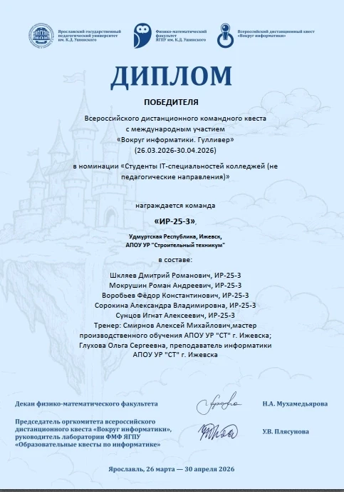 💫Подведены итоги Всероссийского дистанционного командного квеста с международным участием «Вокруг и