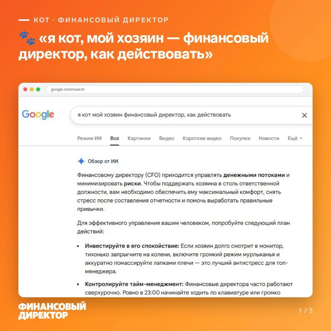Обнаружили в Google запросы от ваших пушистых! 🐱💻

И да, теперь Google отвечает им:)

Оказывается,