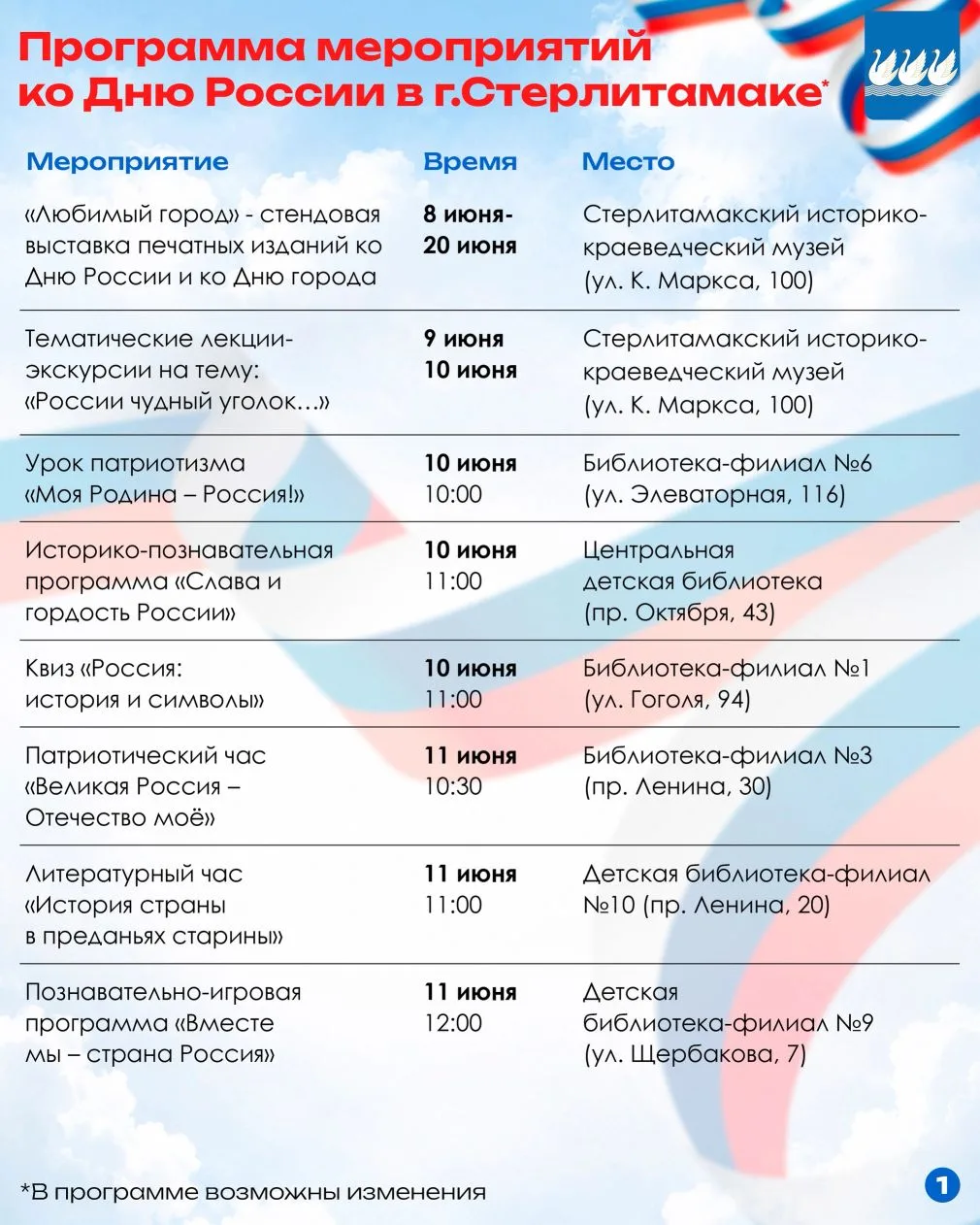 Уважаемые жители! 
 
12 июня с 10-00 в парке им. Кирова будет проходить фестиваль «Территория городс