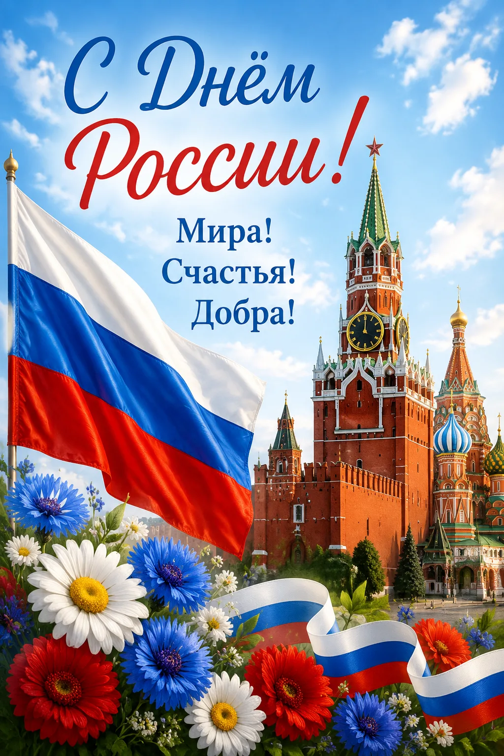 🇷🇺🎇С Днем России! 
🇷🇺Пусть этот день станет символом единства, согласия и уважения к многовеков