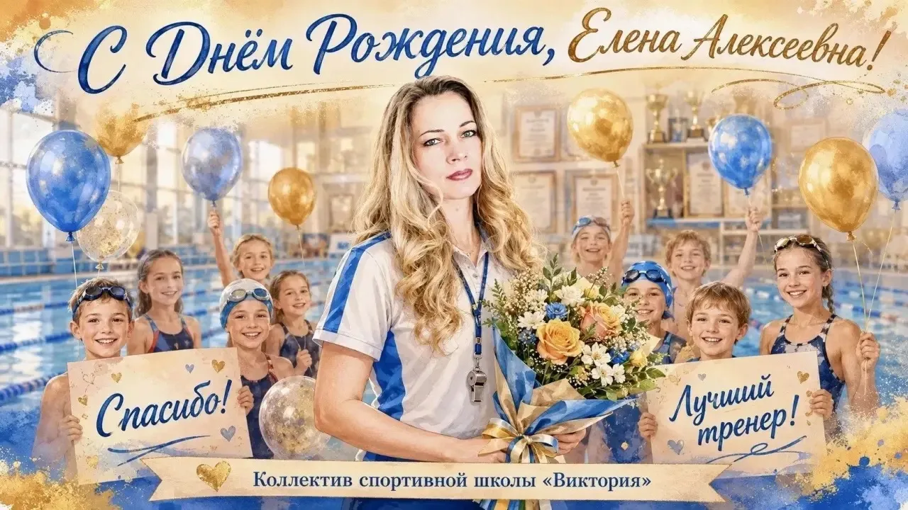 🎊 Вы не поверите, но сегодня празднует свой День рождения еще один сотрудник спортивной школы - Еле