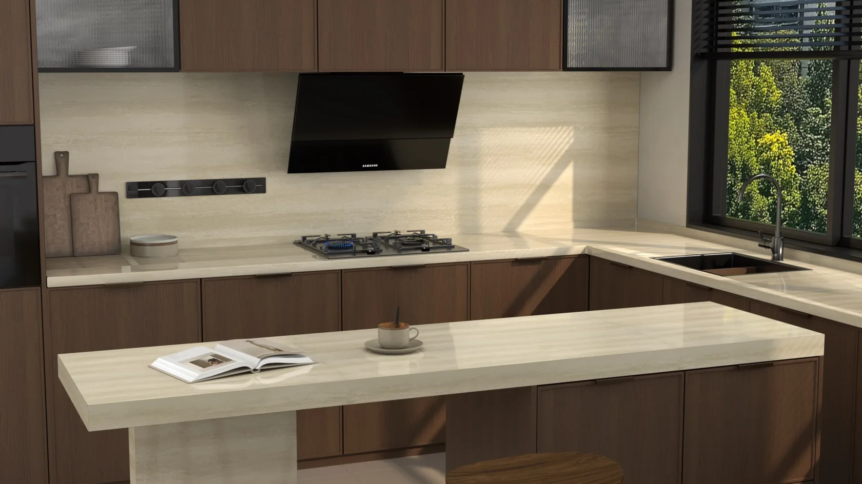 Primax Quartz 321 Travertine: травертин без хлопот! ✨
Привет, друзья! 👋
Заметили, как в интерьерах 