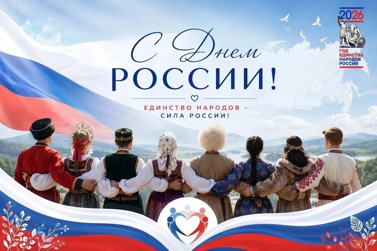 Дорогие друзья!

От всей души поздравляем Вас с Днём России — главным государственным праздником наш