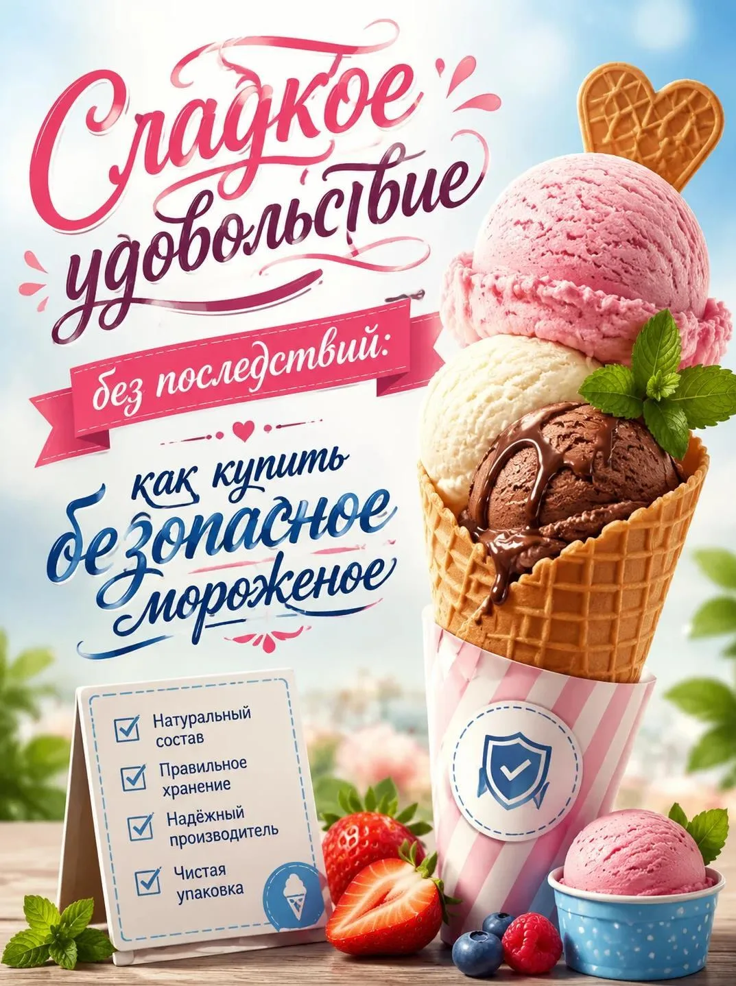 Лето — это не только солнце и отпуск, но и любимое с детства лакомство — мороженое. Однако за просты