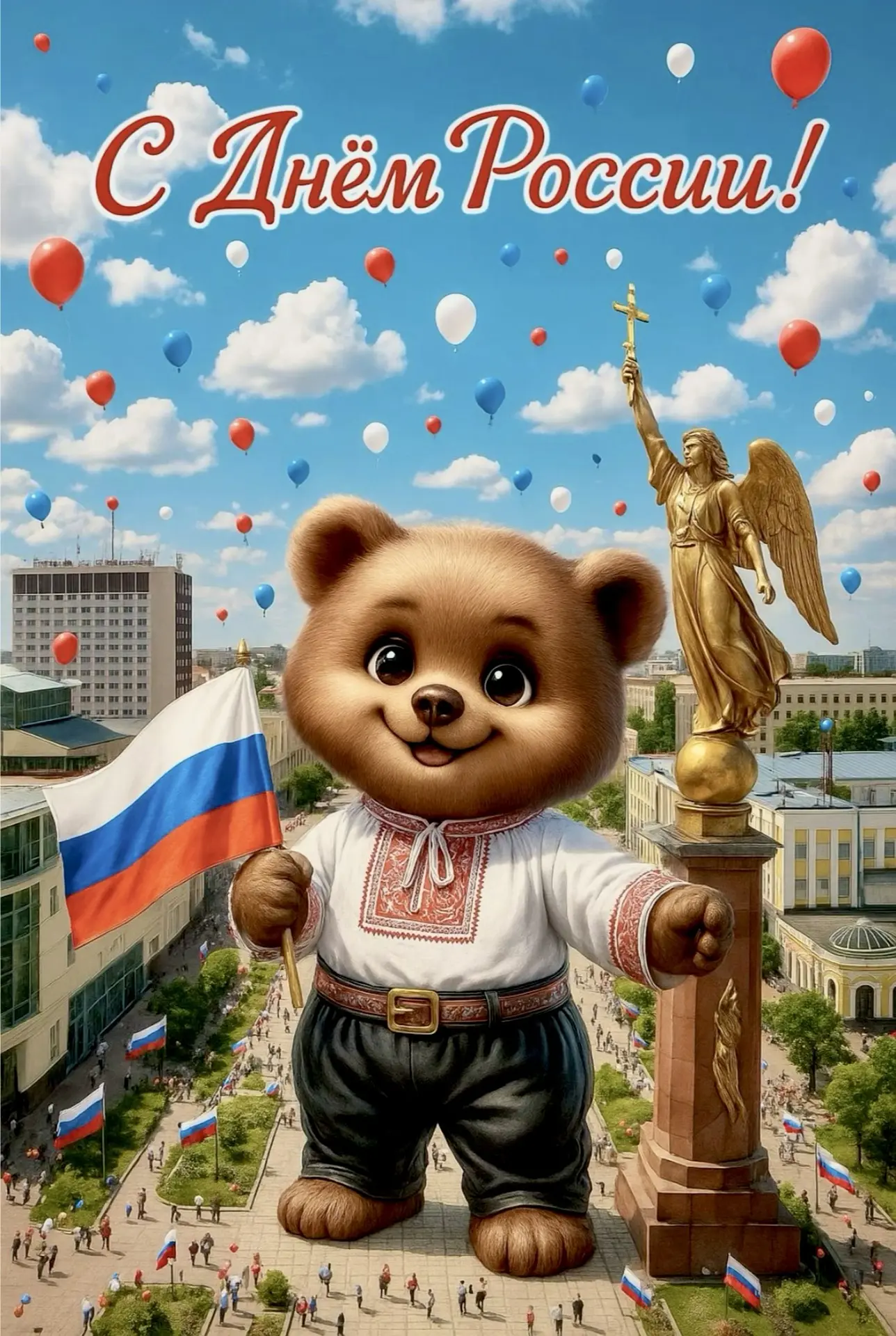 Дорогие друзья!
🤝
Поздравляю вас с Днём России! 
🇷🇺 

Этот праздник — особенный для каждого из на