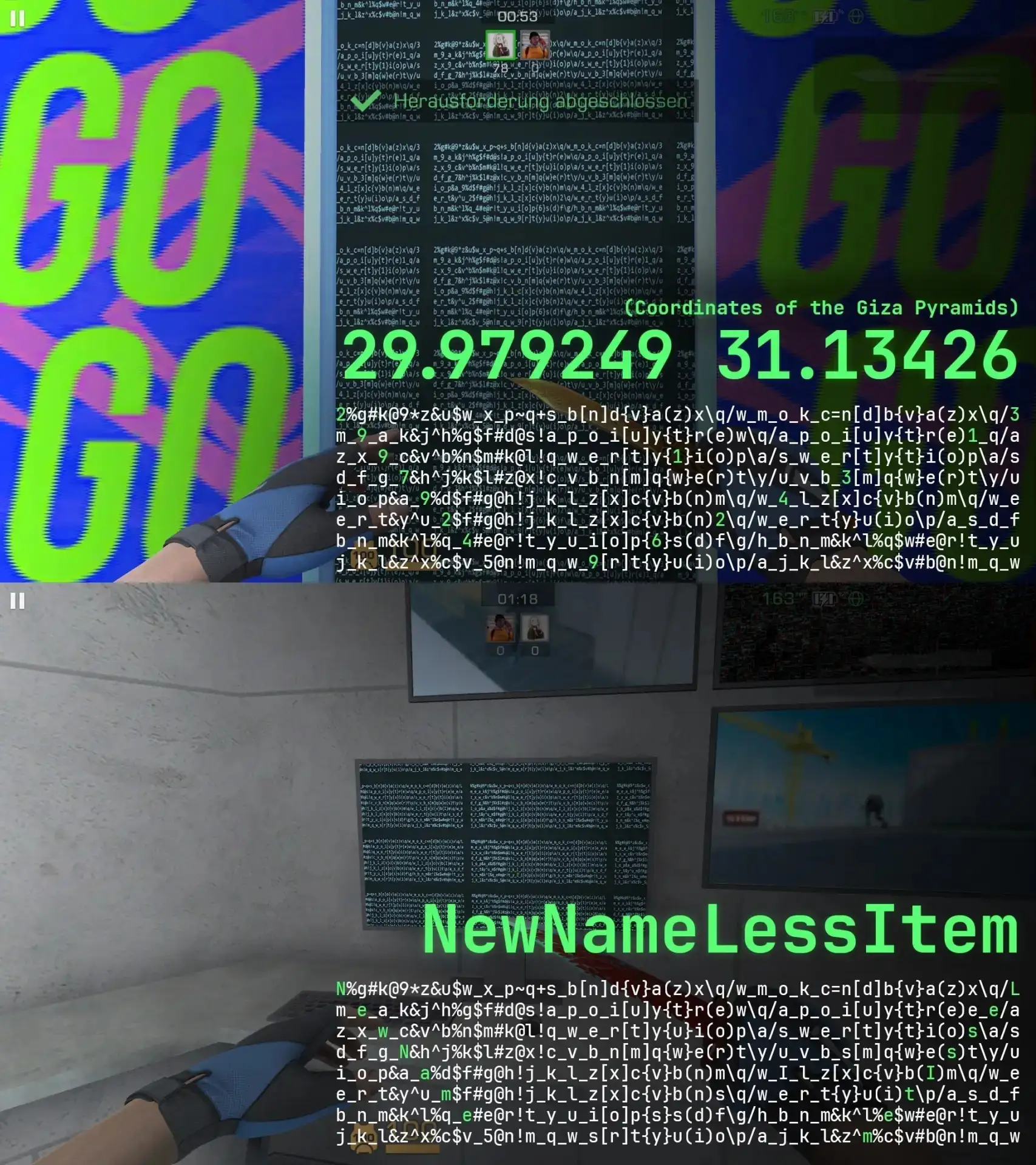 НОВЫЙ (возможно паттерн) Nameless скин и координаты пирамиды Гизы в Египте