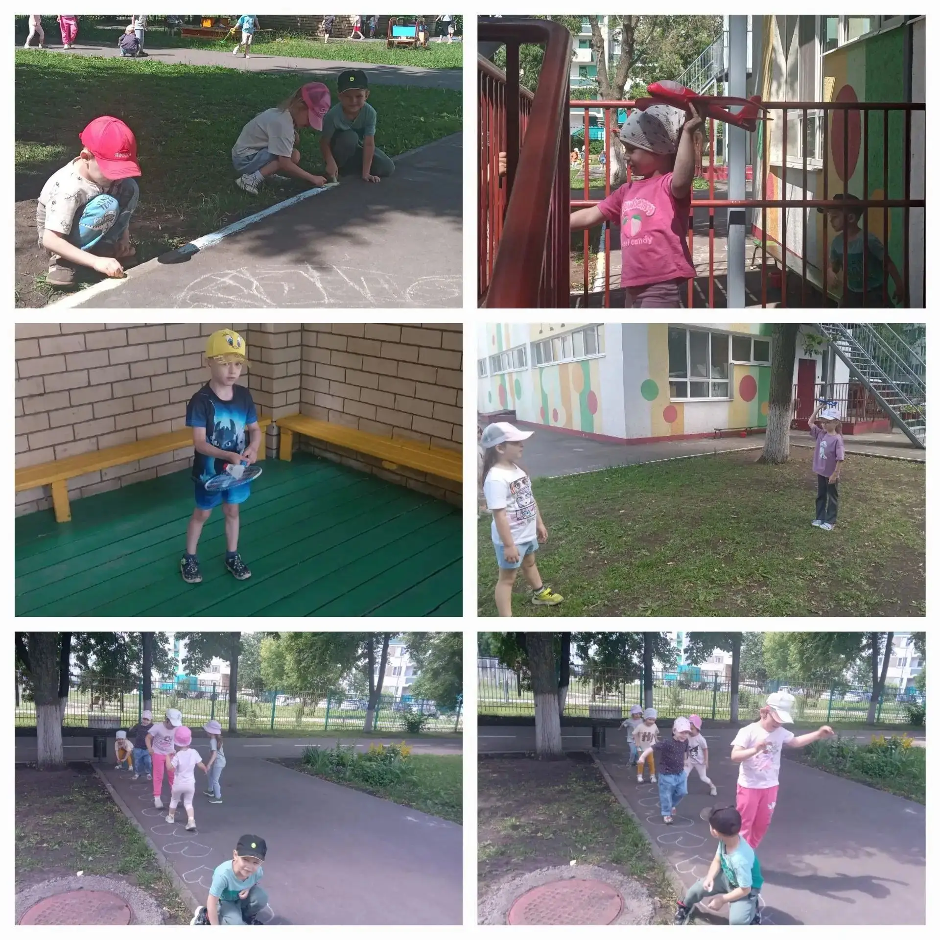 Вот так интересно и весело проводят прогулку дети 2 группы☀