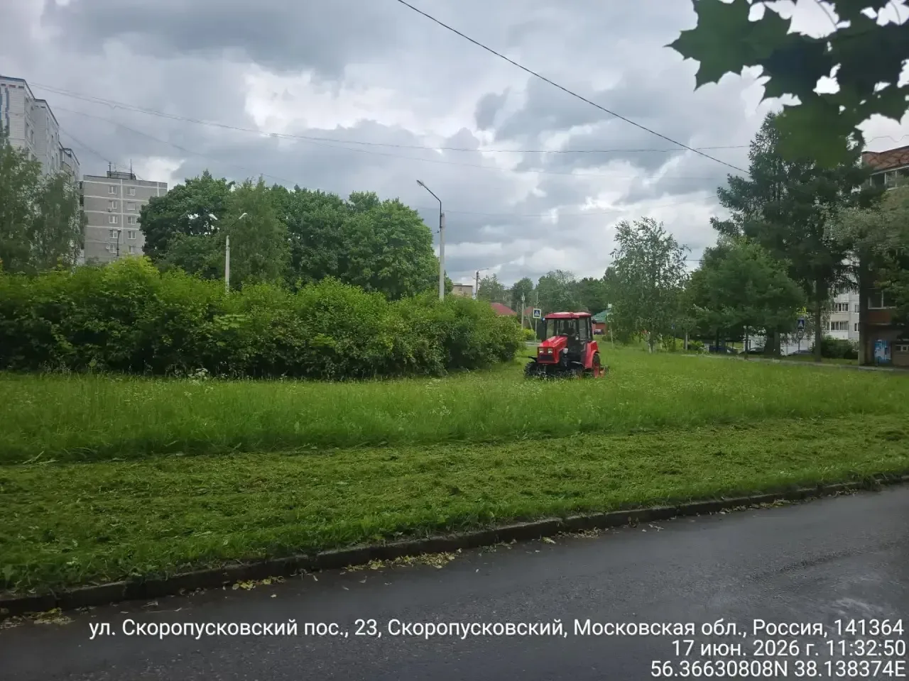 Сотрудники МБУ «Благоустройство СП» продолжают наводить порядок во всех населённых пунктах Сергиево-