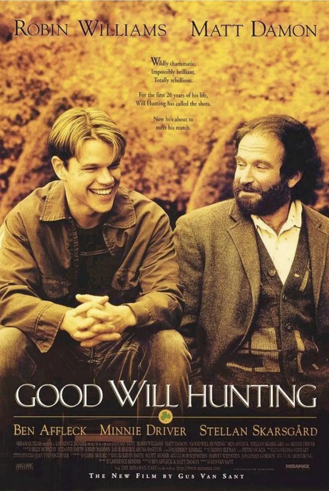 Что посмотреть в выходные 🎥

«Умница Уилл Хантинг», США, 1997 

Уилл Хантинг — 20-летний вундеркинд