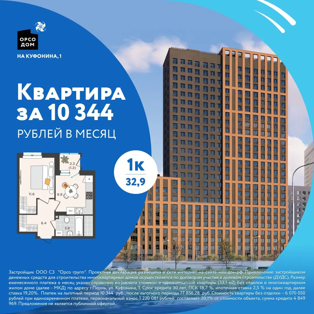 Новый дом в мкр. Парковый. Квартира за 10 344 ₽/мес!

✨Новостройка комфорт-класса рядом с Балатовски