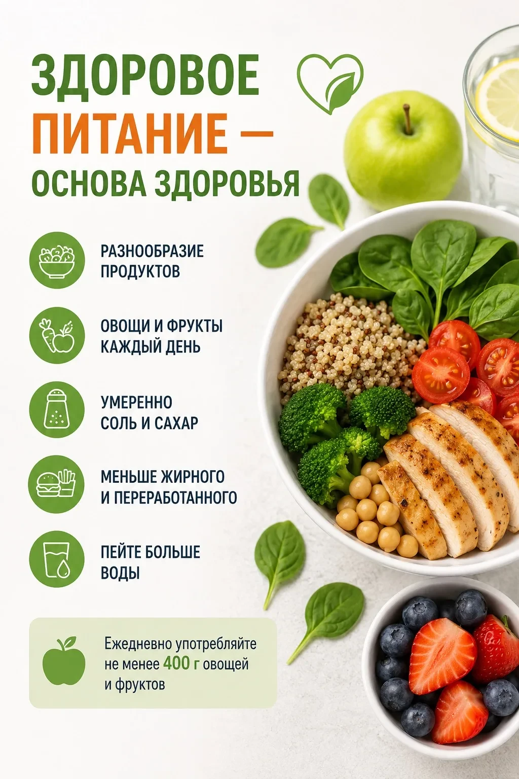🥗 Здоровое питание — основа здоровья и активного долголетия

Министерство здравоохранения Херсонско