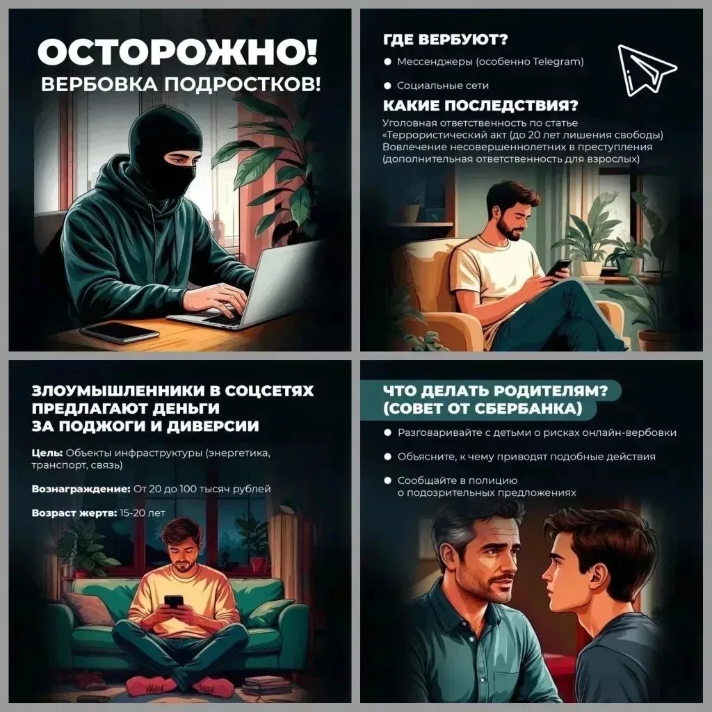 ⁉️Вербуют через анонимные чаты, предлагают «легкий заработок»? Думаешь, это игра?
 
☝Вербовка в инте