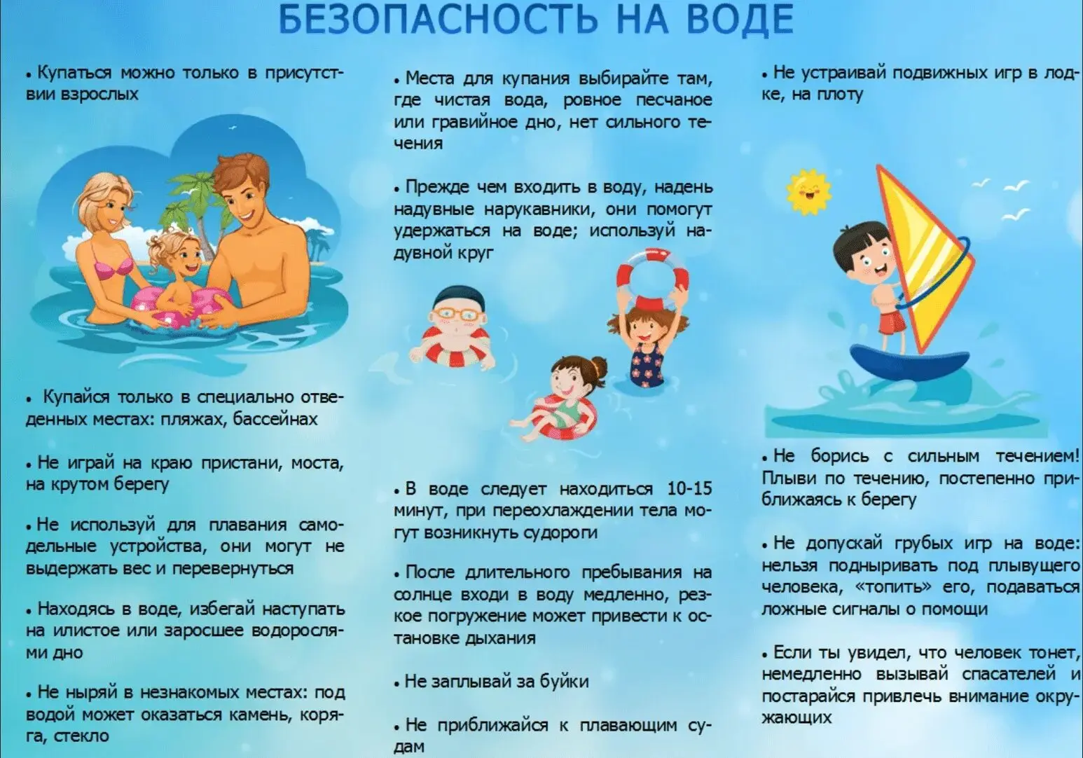 ❗Памятка безопасность на воде

Даже привычные действия — купание, катание на лодке или игры у берега