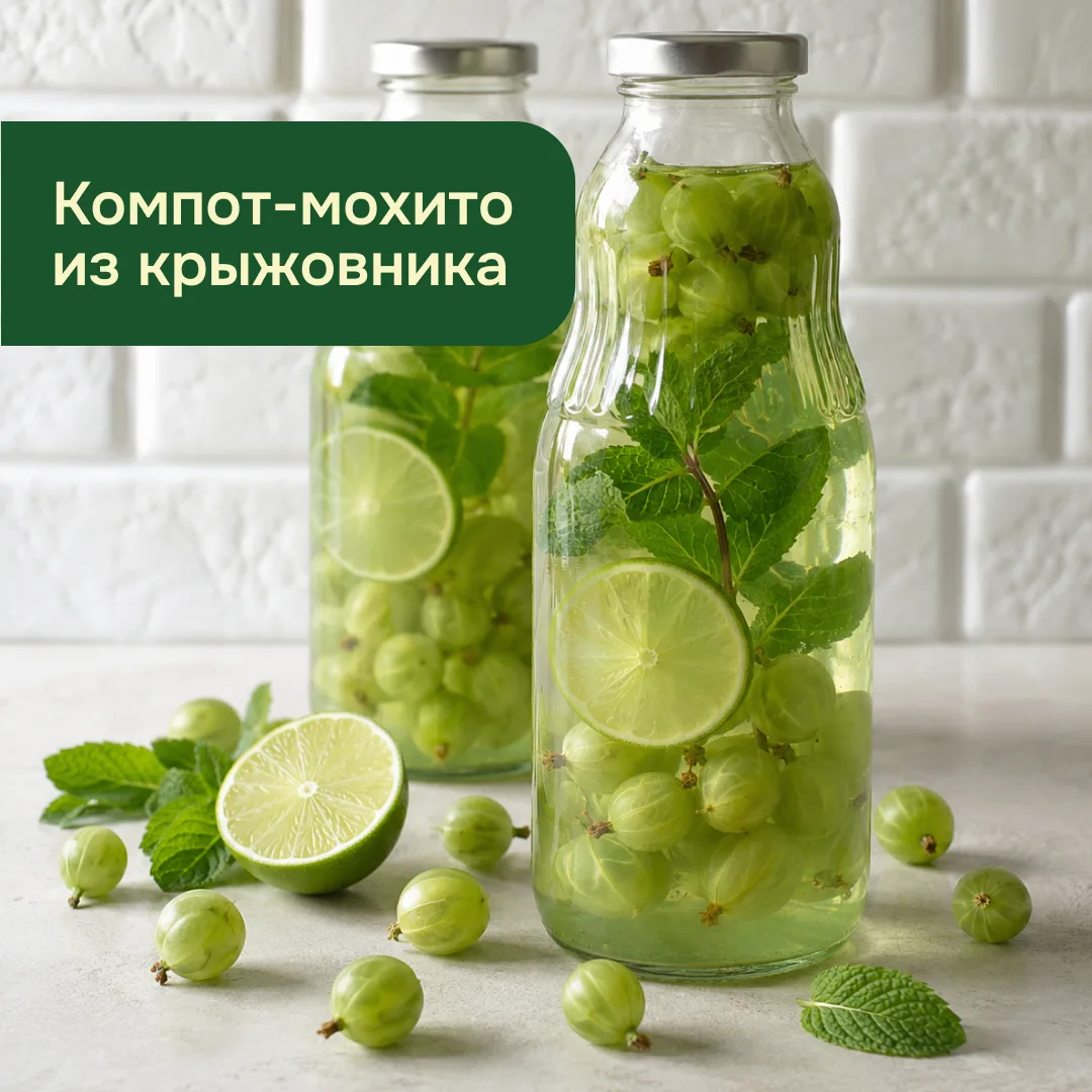 Компот-мохито из крыжовника на зиму

Крыжовник – ягода с характером. Она кислая, яркая и именно поэт