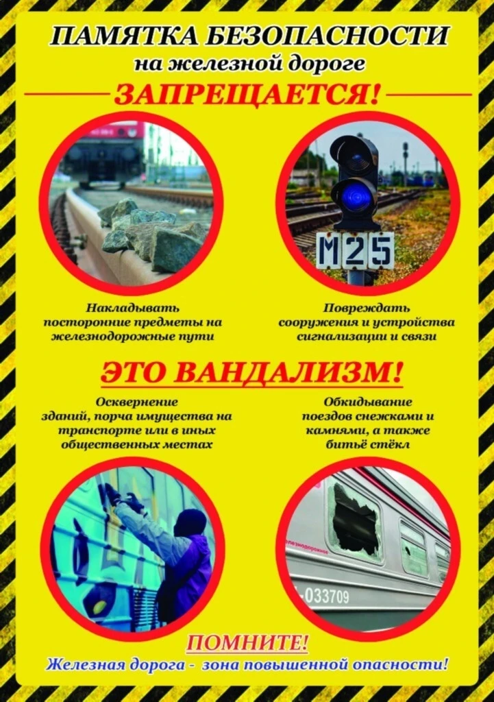 Предотвратим диверсионную деятельность на железной дороге

#ГБОУШкола31
#Безопасность
#Профилактика