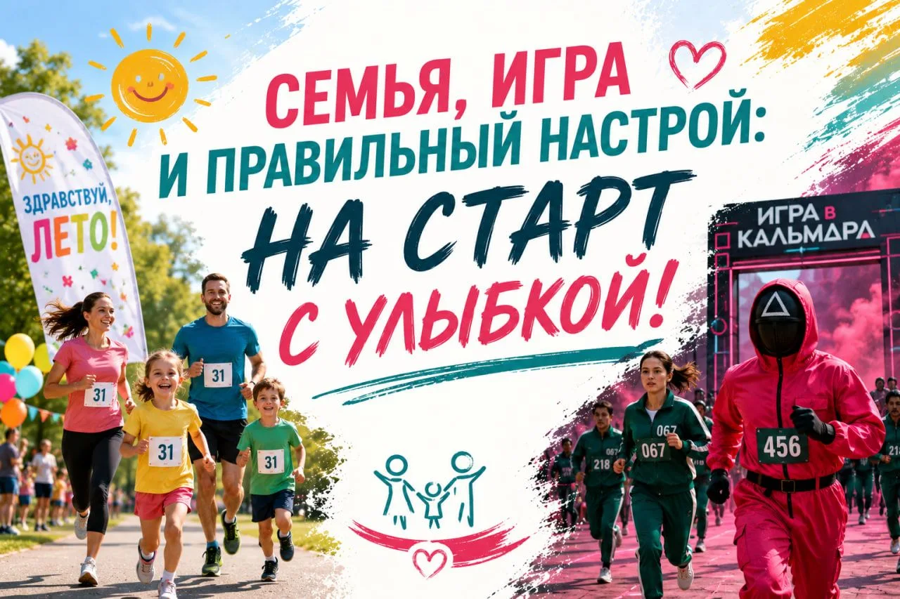 👨‍👩‍👧‍👦 Семья, игра и правильный настрой: На старт с улыбкой!

Спорт — это не только про секунды