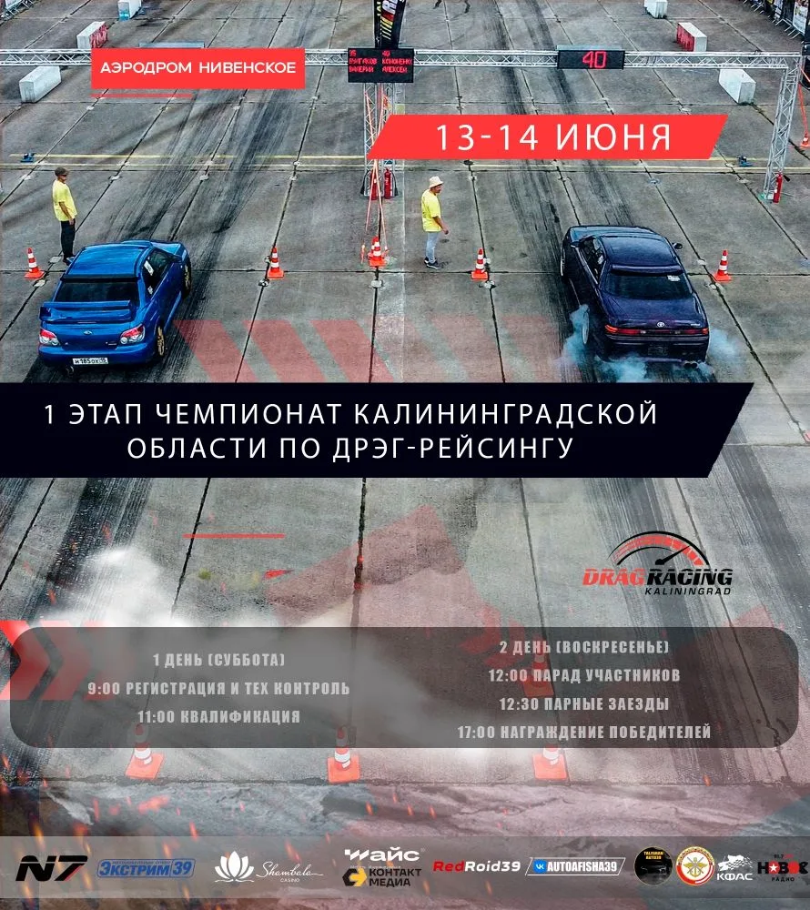 🏁 Шумно, стремительно, рекордно!

13 и 14 июня в Багратионовском районе — первый этап официального 