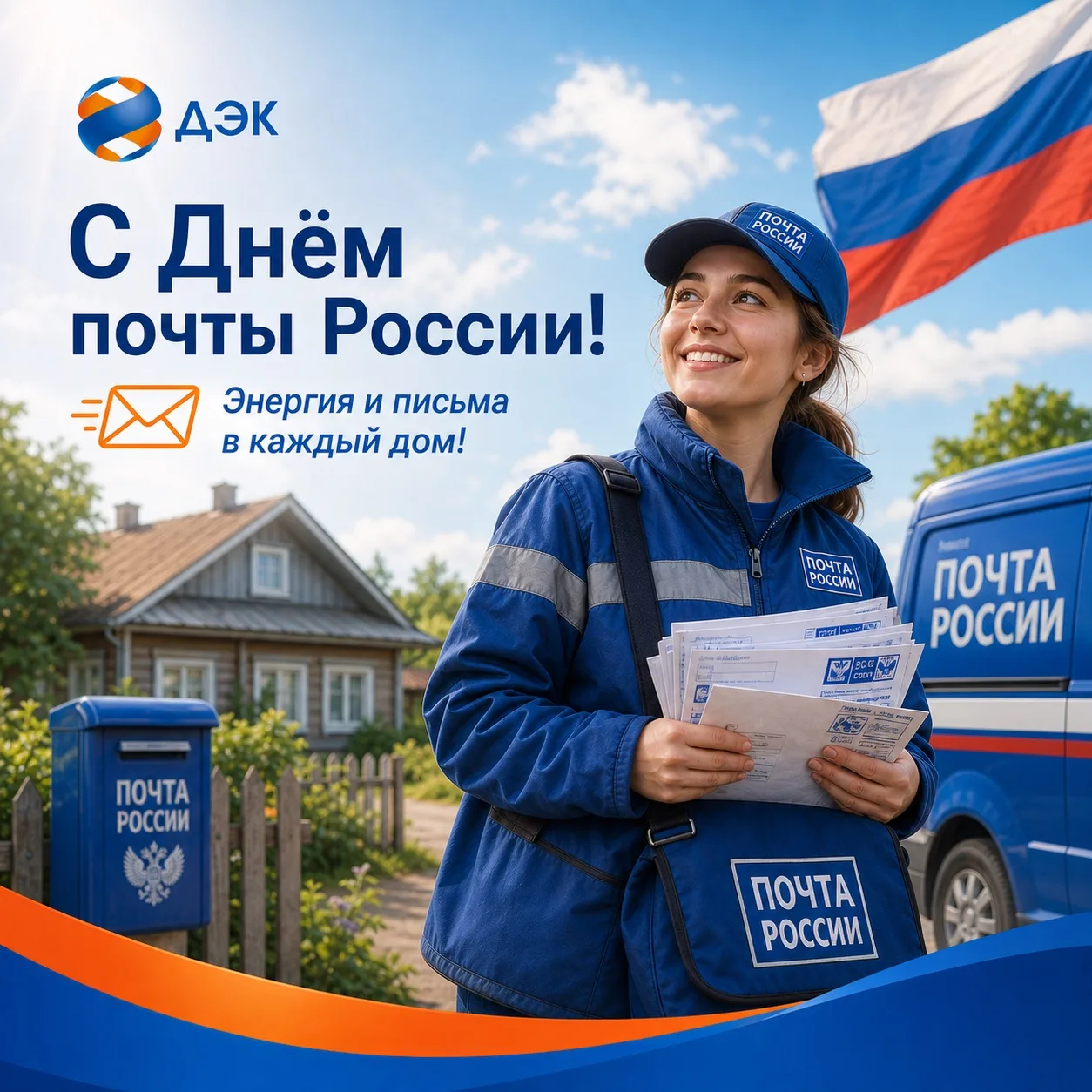 С Днём почты России! 📬 Энергия и письма в каждый дом!

Сегодня мы поздравляем коллег — сотрудников 