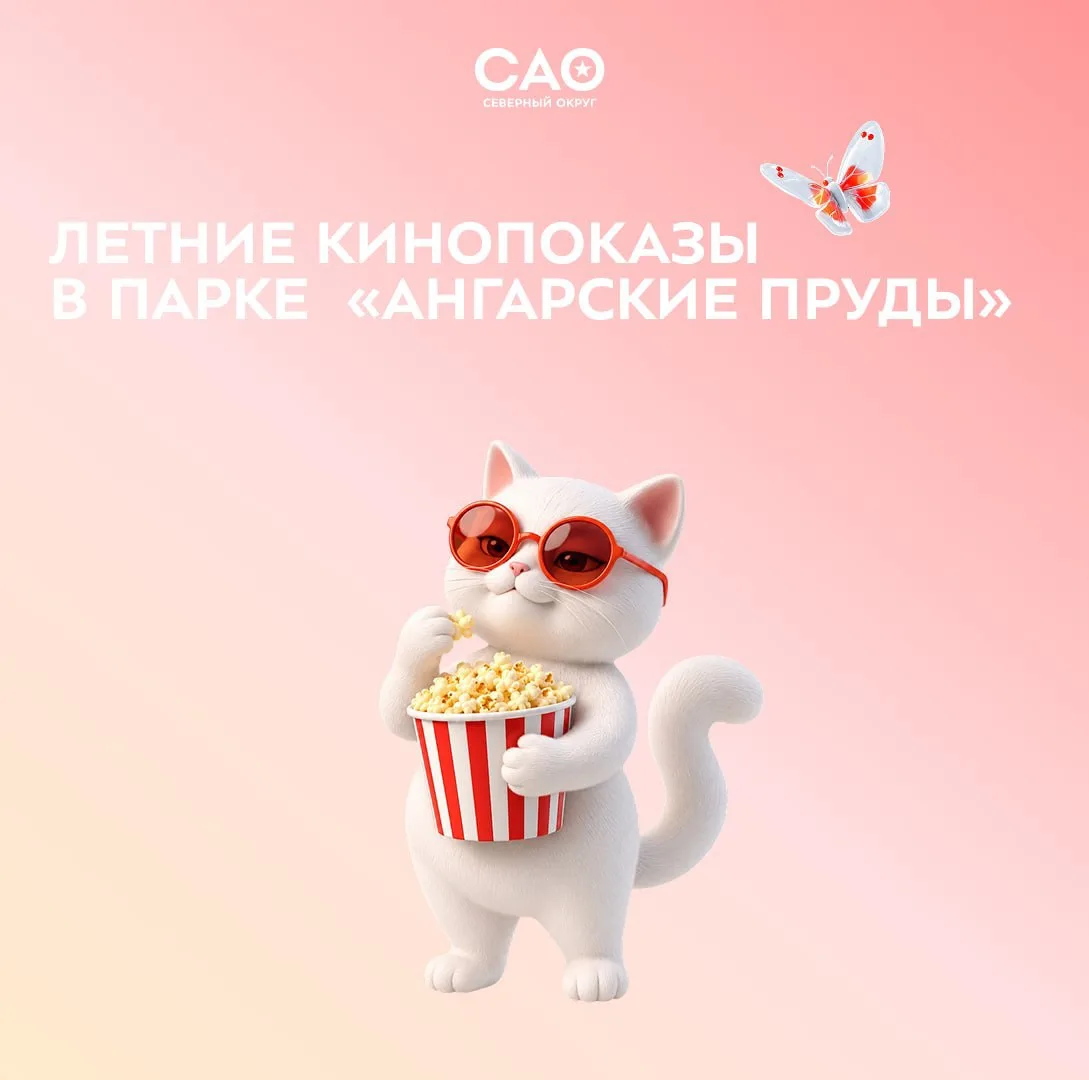 🍿 Любимые фильмы и мультфильмы теперь под открытым небом

В парке «Ангарские пруды» стартовал сезон