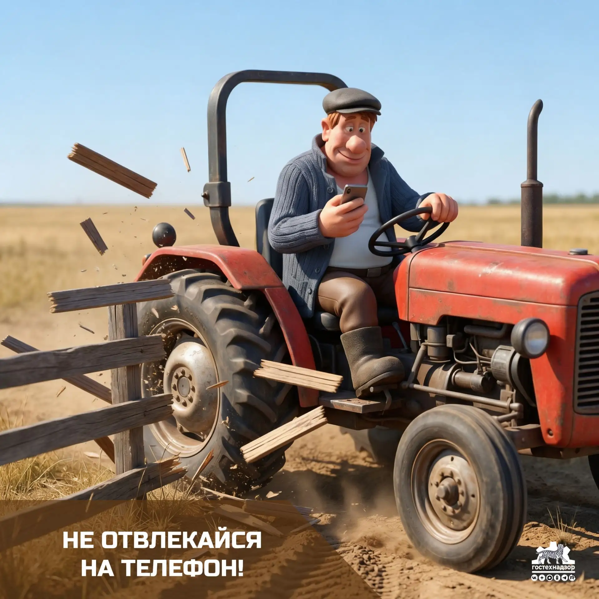 Не отвлекайся на телефон!

Отвлечение на телефон во время движения – серьёзная угроза безопасности. 