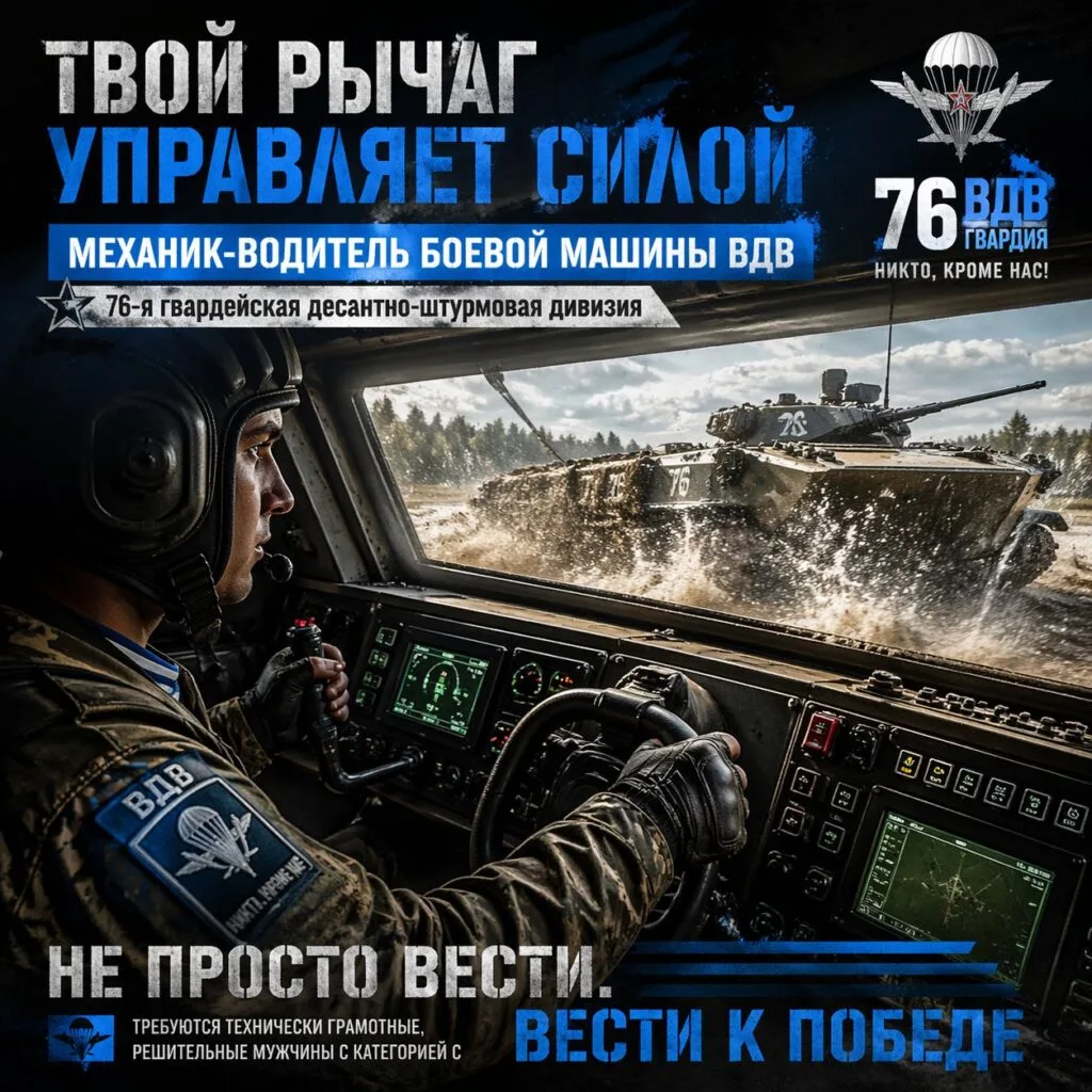 Вакансия: Механик‑водитель БМД/БТР — пилот брони десанта

Ты — не просто водитель, а «пилот» боевой 