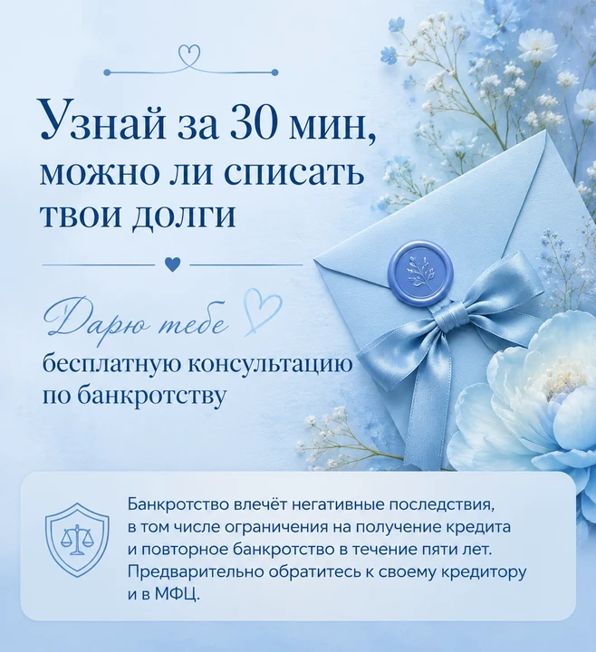 ⏳ Нет большой суммы, чтобы списать долги? Не нужна.

Мы работаем в рассрочку. Вы платите нам от 10 0