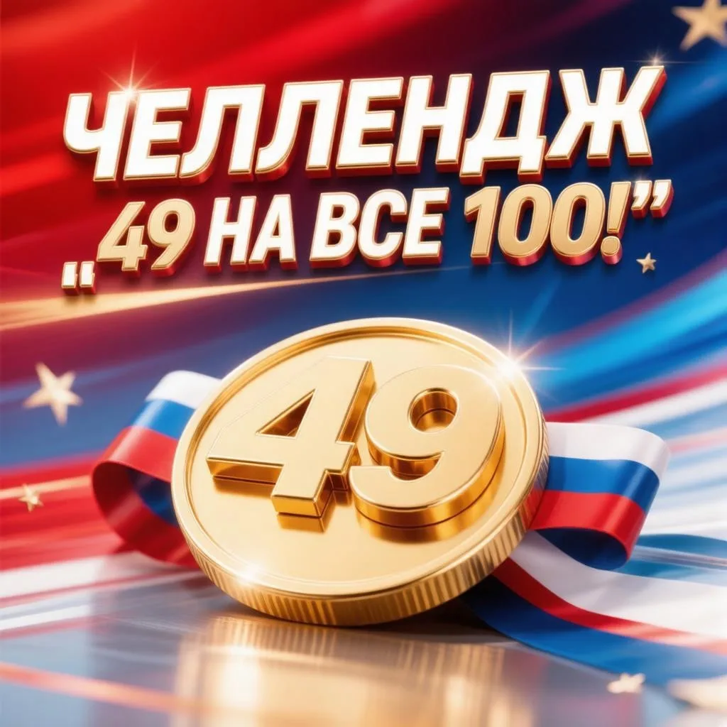 🏆 ЧЕЛЛЕНДЖ «49 НА ВСЕ 100!» 💪

Друзья, наша #школа49 бросает вам вызов! 💪 Докажите, что вы в отли
