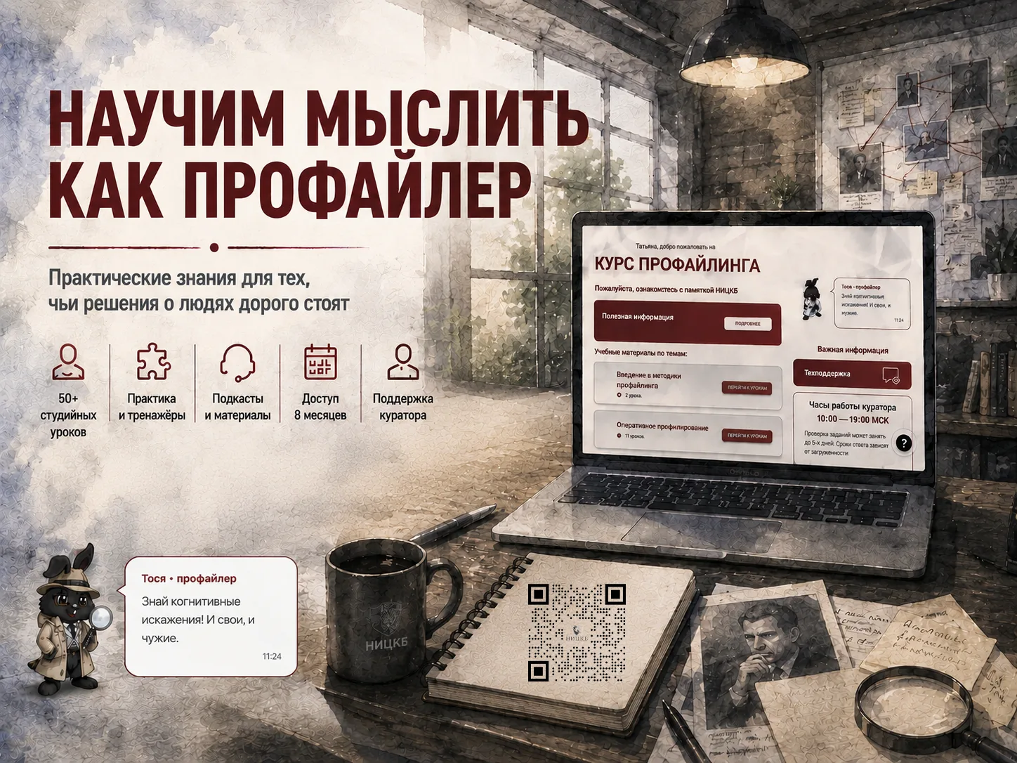 🎓 Приглашаем на дистанционный курс по профайлингу!

Мы научим вас мыслить как профайлер, когда нужн
