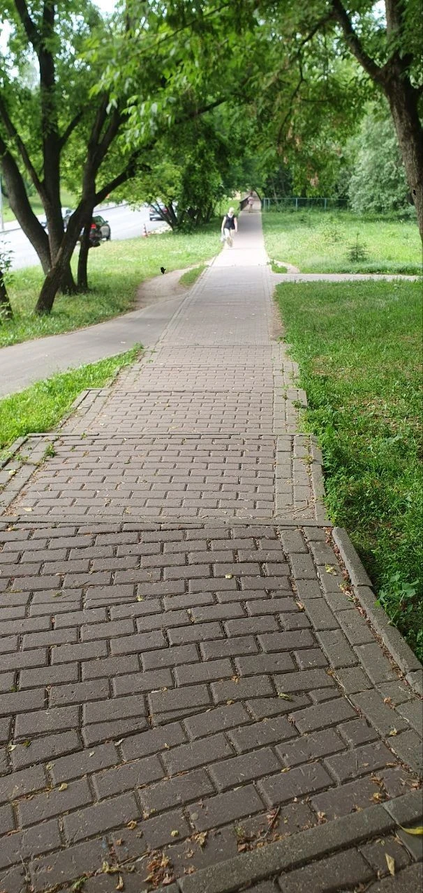 Вот этот участок тротуара собираются менять. Зачем? Абсолютно точно можно в этом году не трогать! Пр