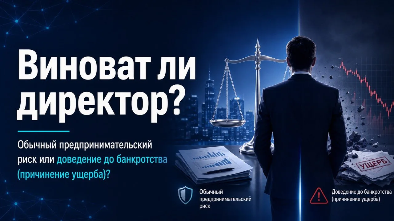 Виноват ли директор? Компания не рассчиталась со своим поставщиком,  он  инициировал банкротство и п