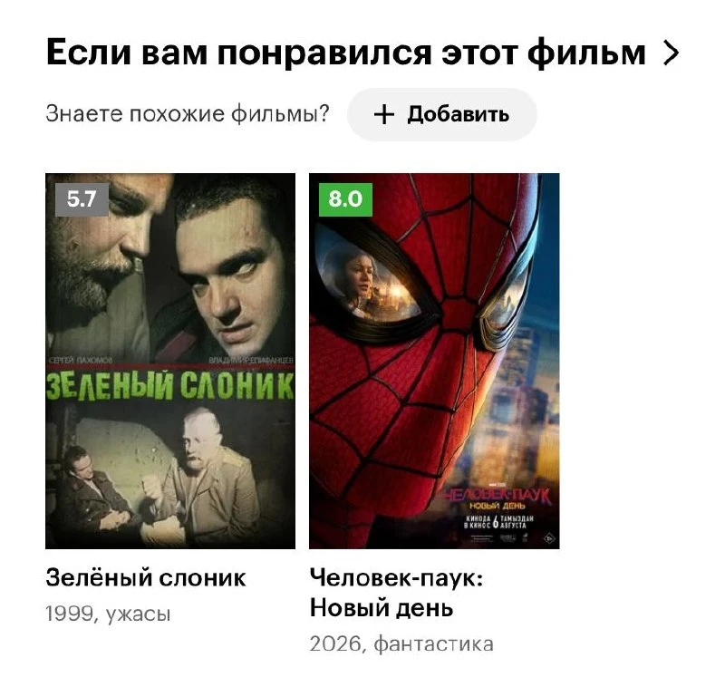 После «Колобка» всплывают вот такие рекомендации 📖🤖
Подборка получается совсем неожиданной — и име