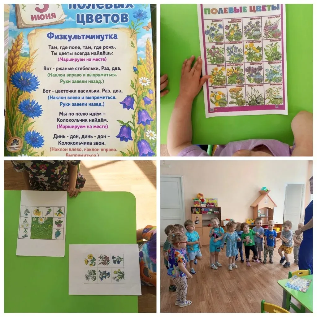 🌼 Наш день в гостях у полевых цветов! 🌼
Сегодня наша младшая группа превратилась в настоящих иссле