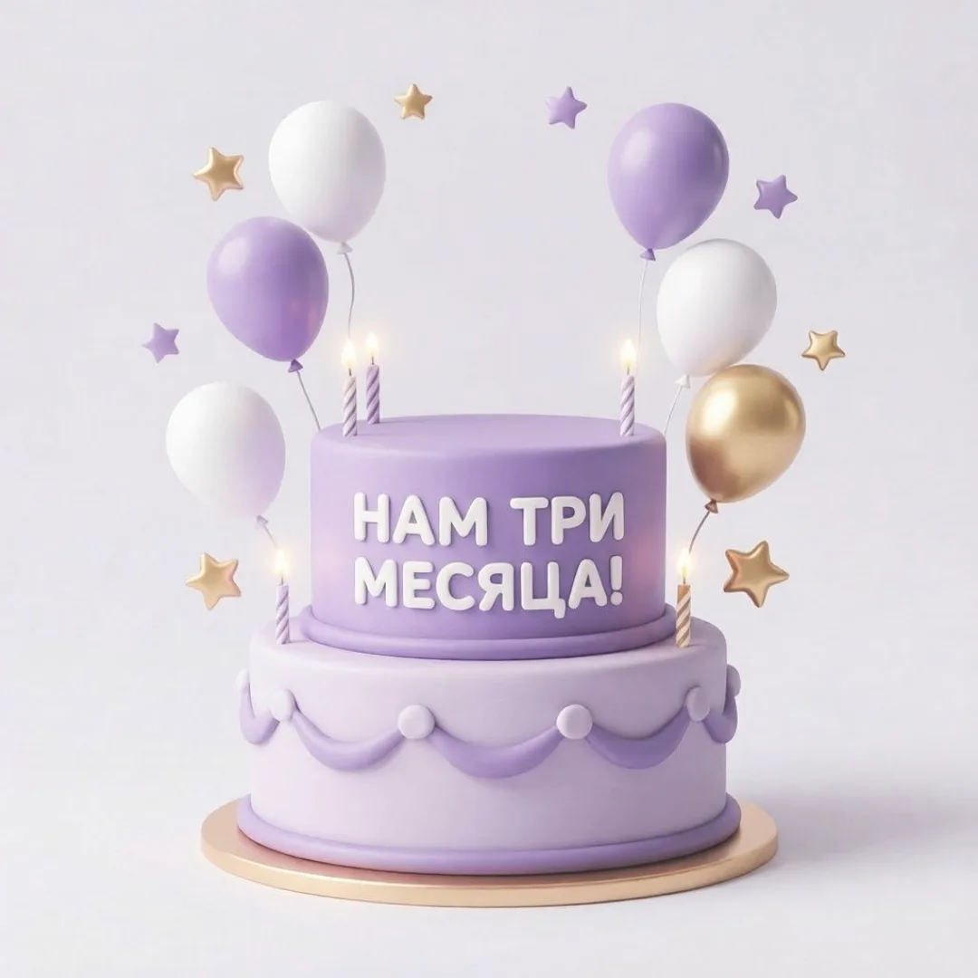 🎂  Нашем каналу 3 месяца. Спасибо, что вы с нами!  
 
📅  Три месяца назад мы запустили канал, кото
