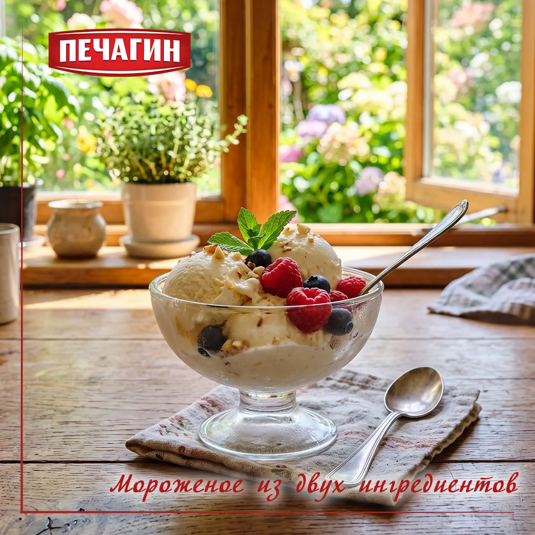 🍦 Домашнее мороженое всего из 2 ингредиентов!
Нежное, сливочное и без мороженицы. ❤️
Вам понадобитс