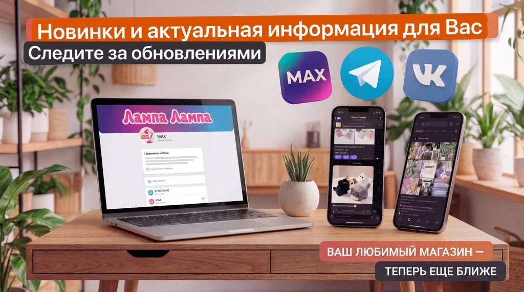 💡💡ЛампаЛампа в MAX, ВКонтакте и Telegram! 

✏️Друзья, ЛампаЛампа теперь будет вести канал в MAX, г