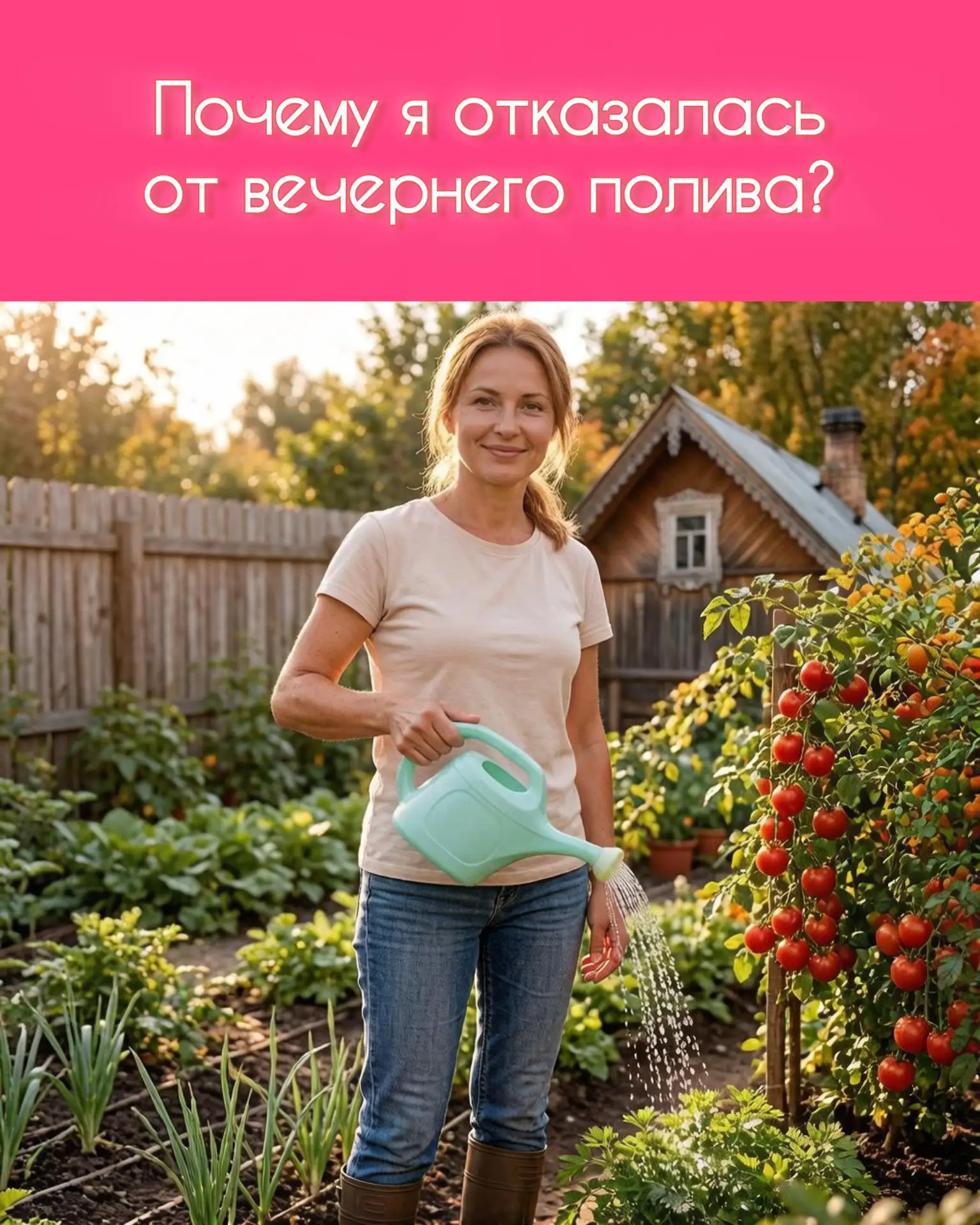 Почему я отказалась от вечернего полива?

Раньше я была уверена, что вечер — идеальное время для пол