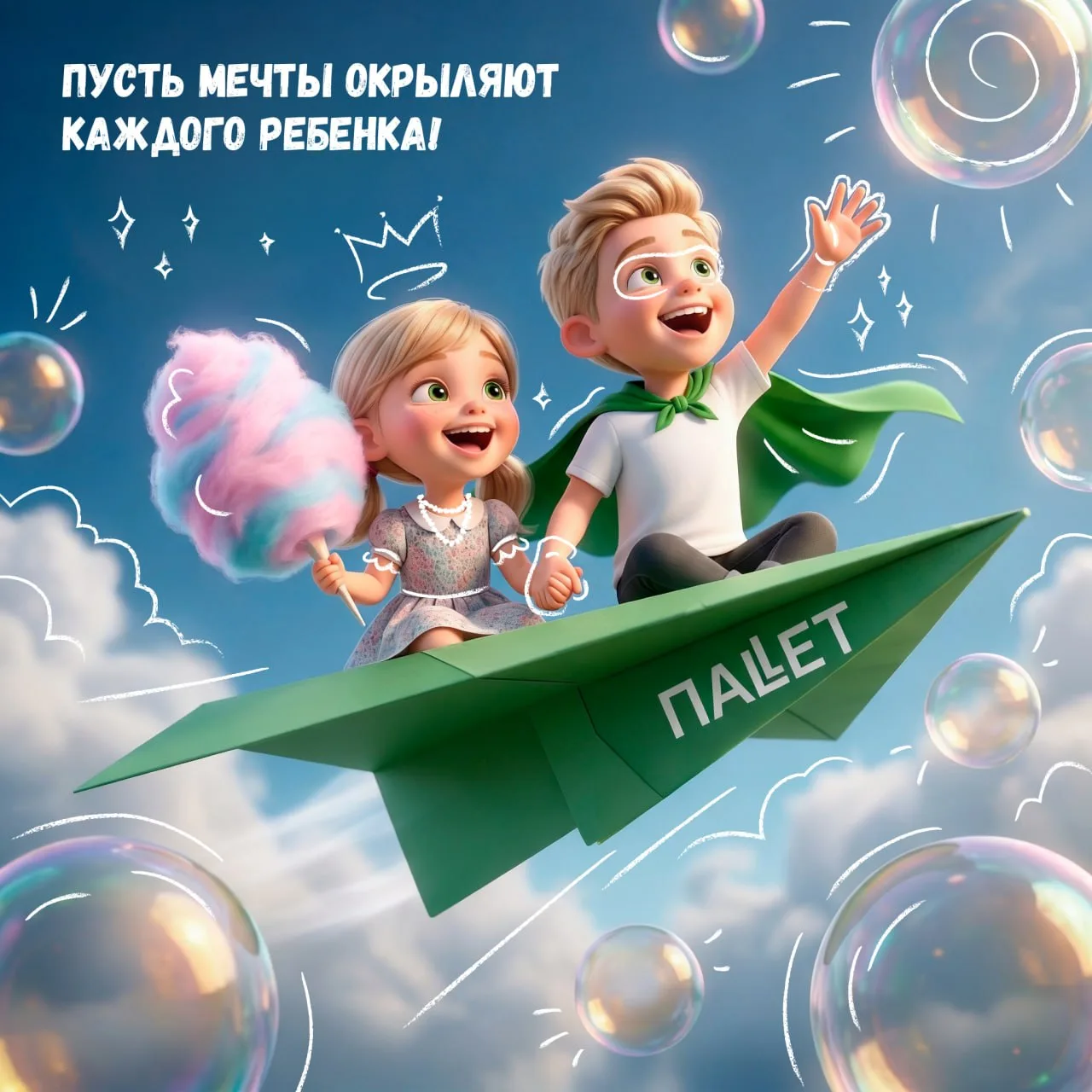 🎈 С Днём защиты детей!

1 июня — особенный день, когда всё вокруг становится ярче и радостнее. Этот