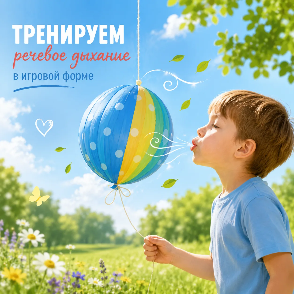 🌬 Продолжаем тренировать речевое дыхание в игровой форме

Предлагаем ещё две простые игры, которые 