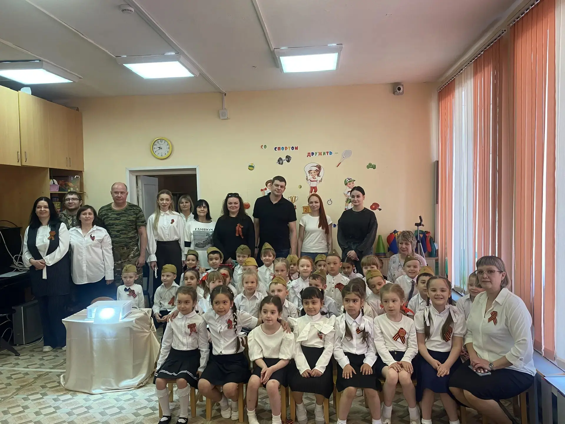 В преддверии 9 мая в детском саду прошло патриотическое мероприятие. В гостях у ребят побывал Виногр