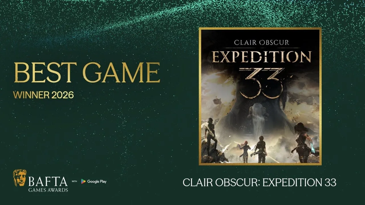 ⚡️ Clair Obscur: Expedition 33 вновь стала «Игрой года» — завершилась церемония BAFTA Games Awards 2