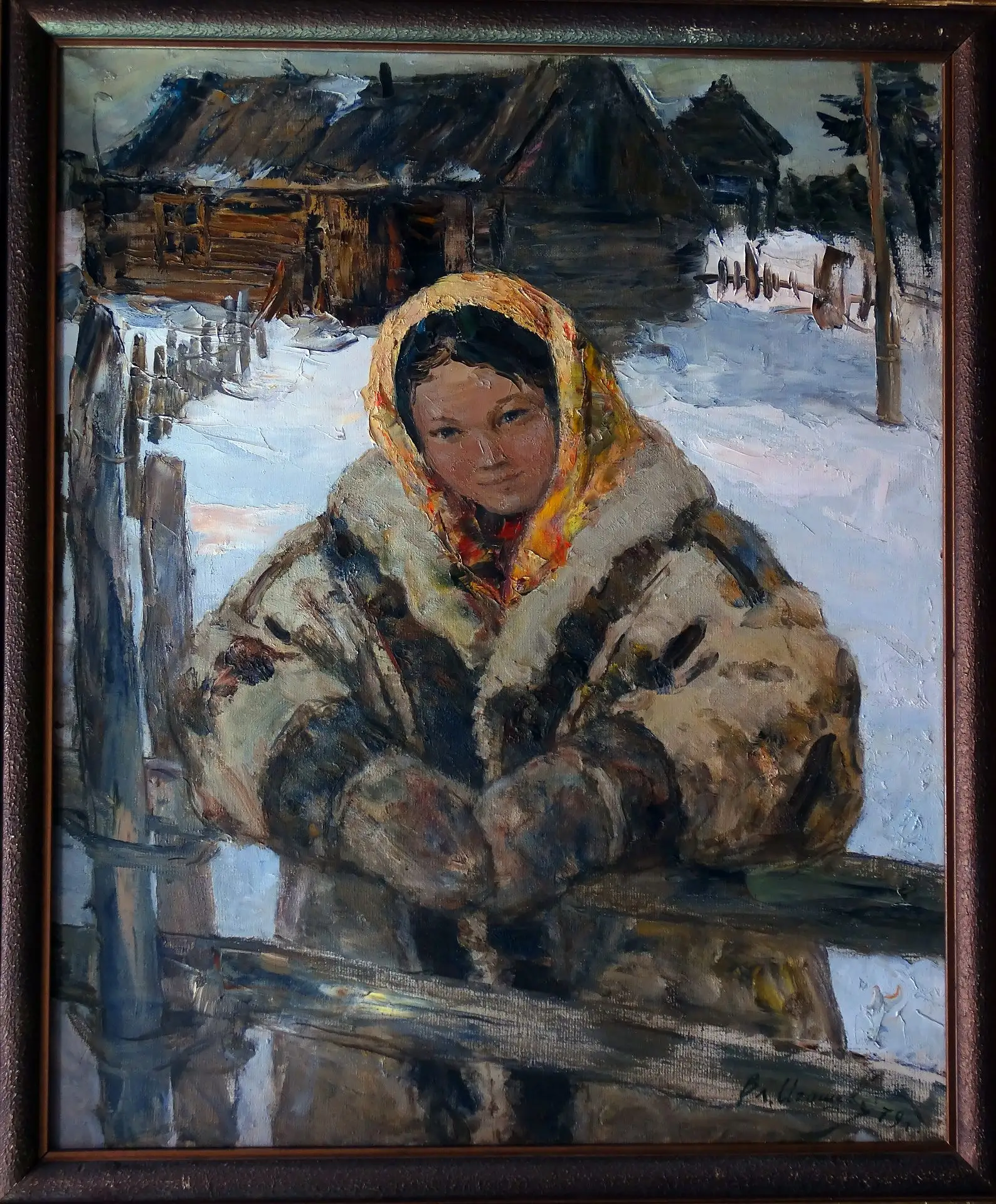 БУКВА "И"
〰️〰️〰️〰️〰️

✨ИГОШЕВ Владимир Александрович (1921-2007) - РСФСР

➰Северянка. 1979. Холст, м