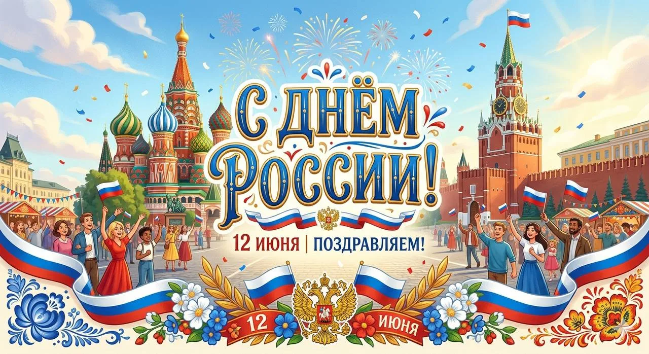 С Днём России! 🇷🇺
Сегодня мы отмечаем главный праздник нашей страны — день, объединяющий миллионы 