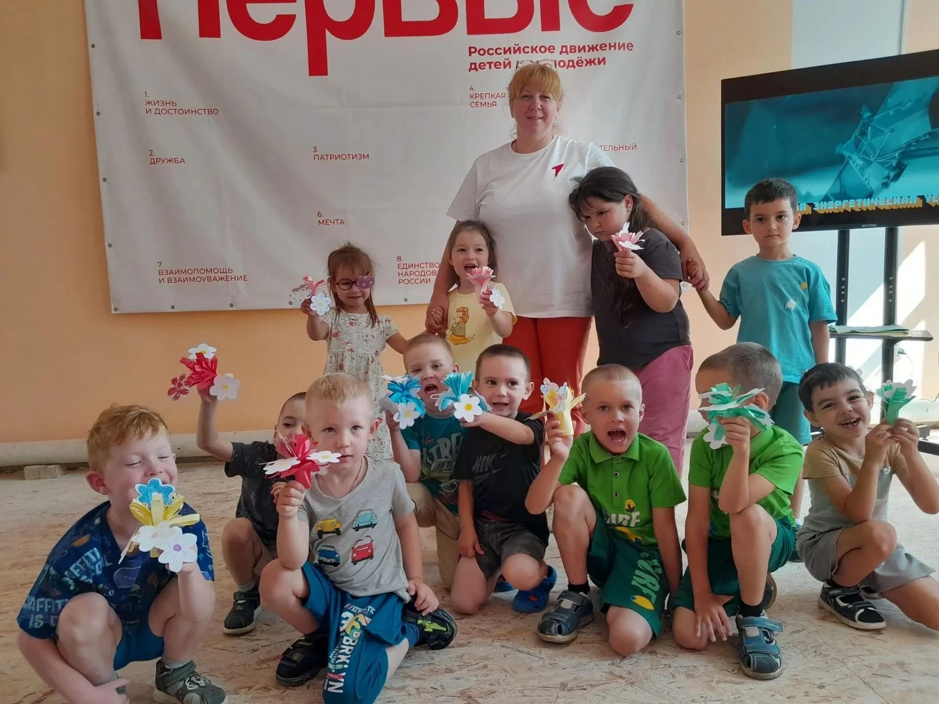 9 июля 2026 года дети средней  и старшей групп посетили Движение Первых в сопровождении старшего вос