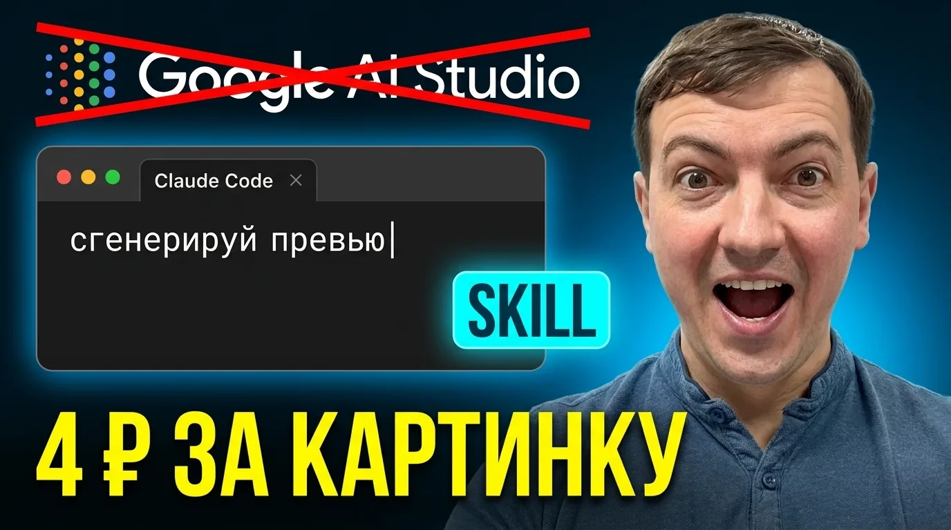🔹 Новое видео на канале: генерирую превью для YouTube прямо из Claude — 4 рубля, российская карта, 